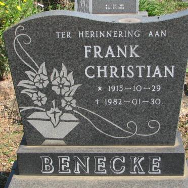 BENECKE Frank Christian 1915-1982