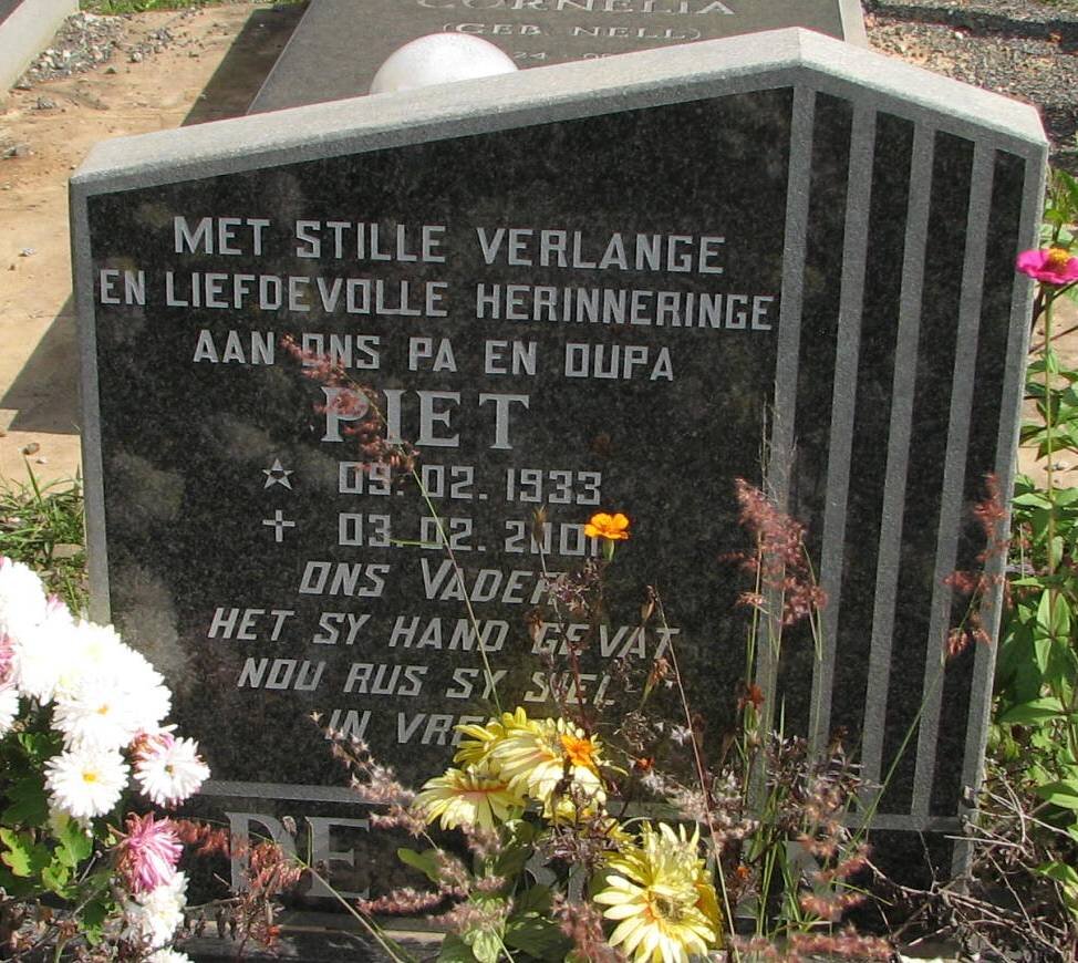 BRUIN Piet, de 1933-2001