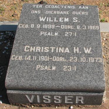 VISSER Willem S. 1899-1969 &amp; Christina H.W. 1901-1973