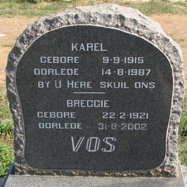 VOS Karel 1915-1987 &amp; Breggie 1921-2002