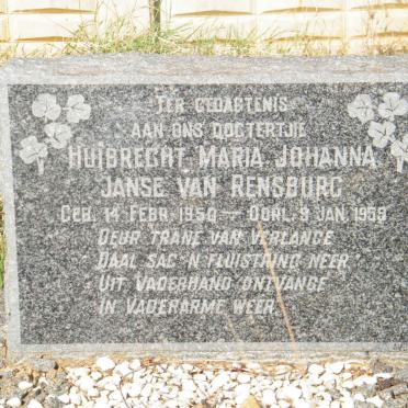 RENSBURG Huibrecht Maria Johanna, Janse van 1950-1959