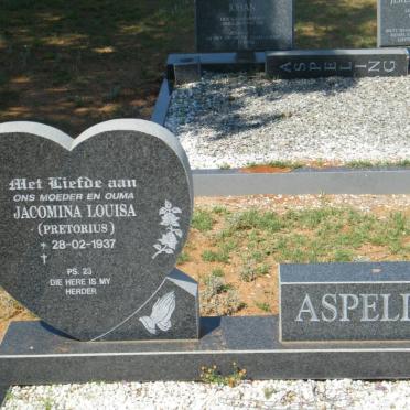 ASPELING Jan Gerhardus 1937-2000 &amp; Jacomina Louisa PRETORIUS 1937-