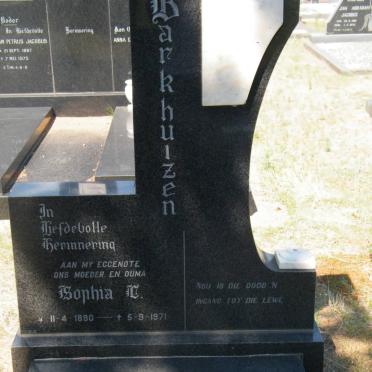 BARKHUIZEN Sophia C. 1890-1971