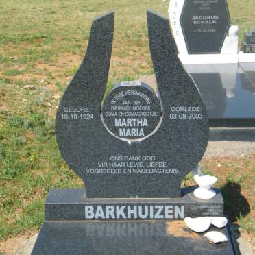 BARKHUIZEN Martha Maria 1924-2003
