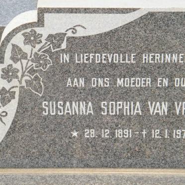 VREDEN Susanna Sophia 1891-1974
