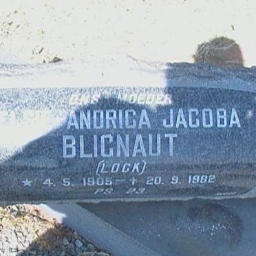 BLIGNAUT Elsie Andrica Jacoba nee LOCK 1905-1982