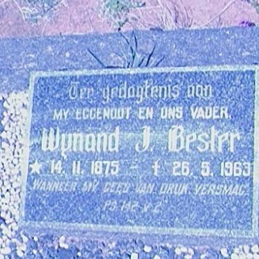 BESTER Wynand J. 1975-1963