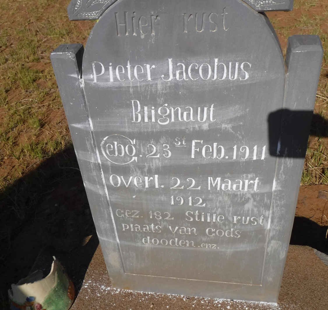 BLIGNAUT Pieter Jacobus 1911-1912