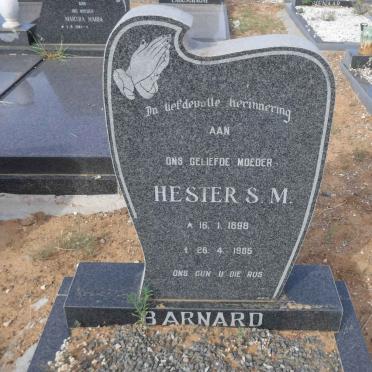 BARNARD Hester S.M. 1898-1985