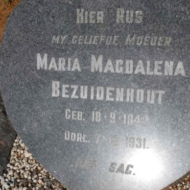 BEZUIDENHOUT Maria Magdalena 184?-1931