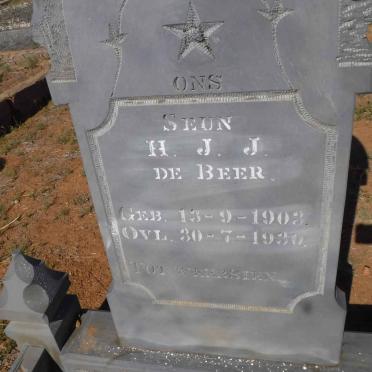 BEER H.J.J., de 1903-1930