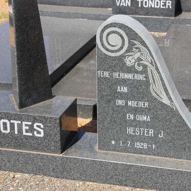 BOTES Hester J. 1928-