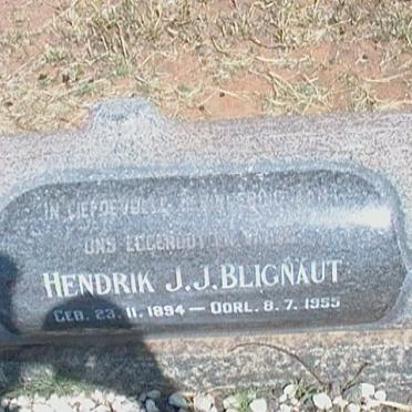 BLIGNAUT Hendrik J.J. 1894-1955