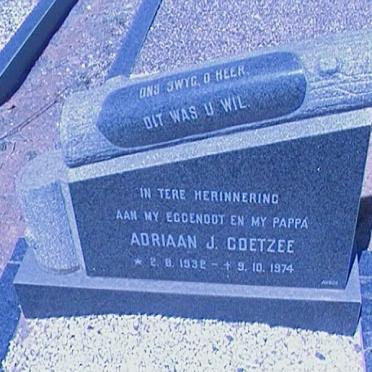 COETZEE Adriaan J. 1932-1974