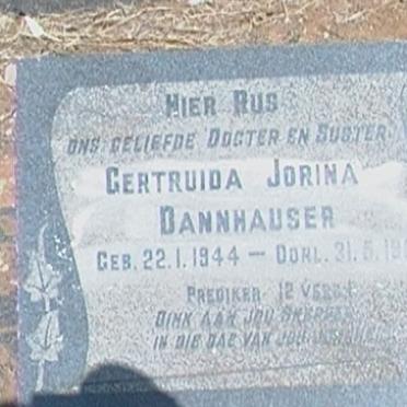 DANNHAUSER Gertruida Jorina 1944-1957