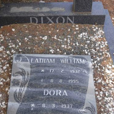 DIXON Latham William 1932-1995 &amp; Dora 1937-