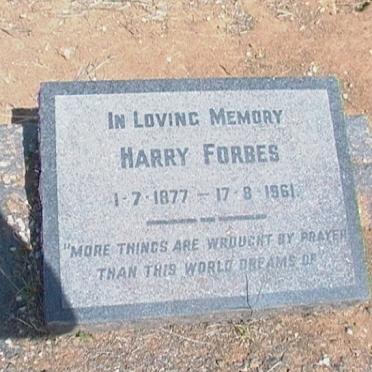 FORBES Harry 1877-1961