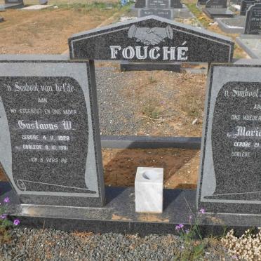 FOUCHE Gustavus W. 1928-1981 &amp; Maria E. 1937-