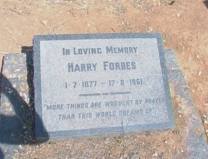 FORBES Harry 1877-1961