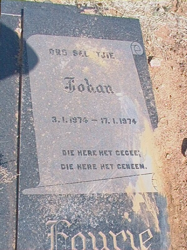 FOURIE Johan 1974-1974