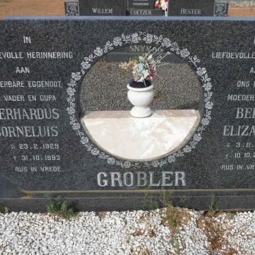 GROBLER Gerhardus Corneluis 1929-1993 &amp; Bella Elizabeth 1928-2004