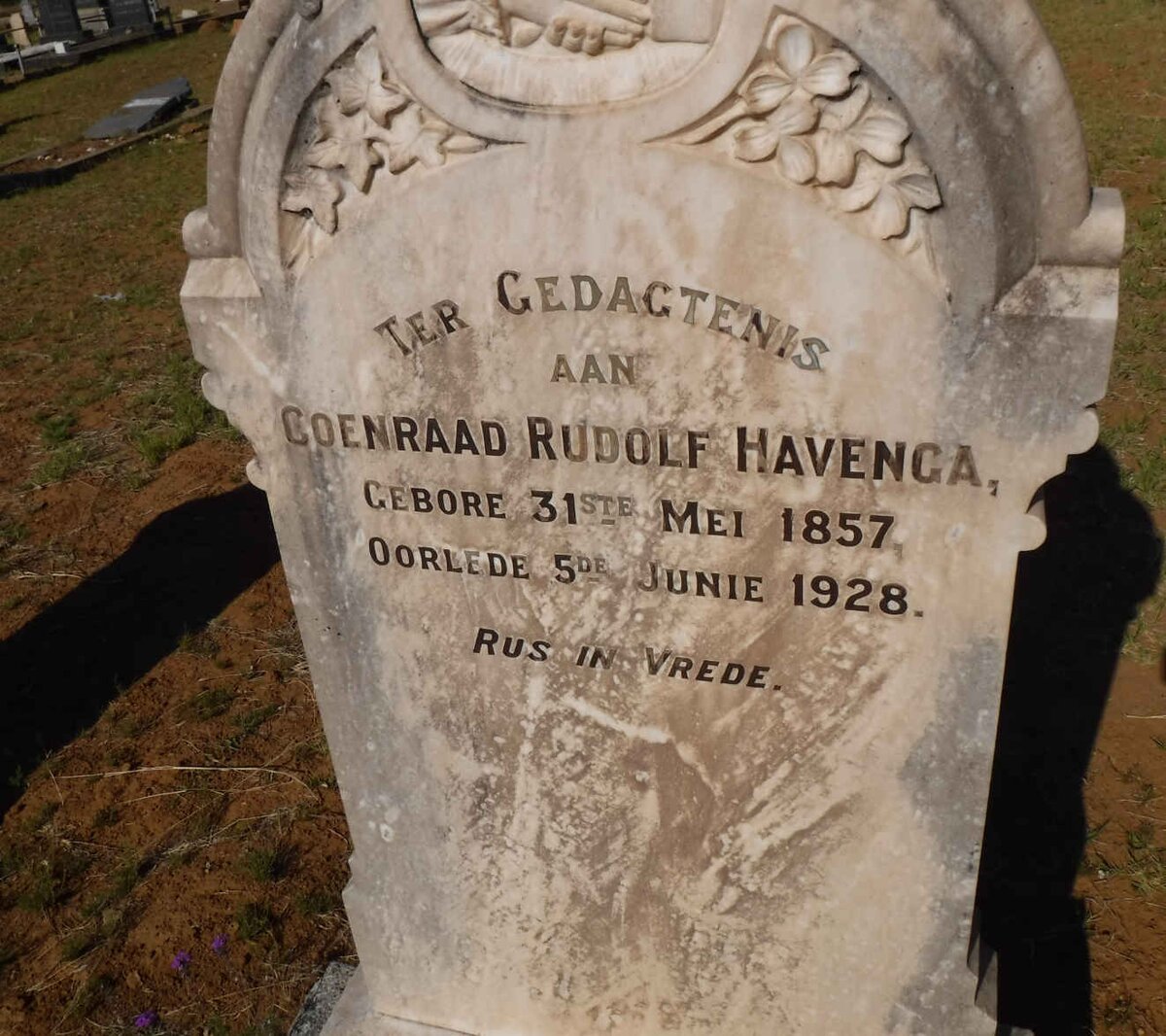 HAVENGA Coenraad Rudolf 1857-1928