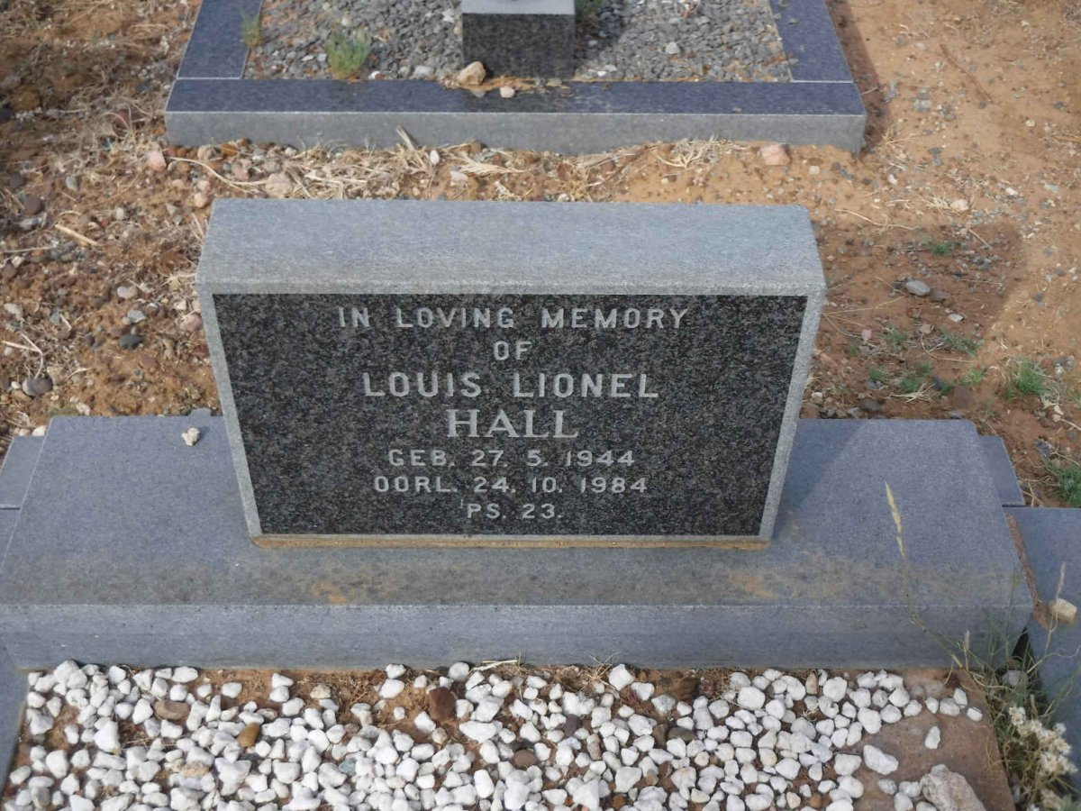 HALL Louis Lionel 1944-1984