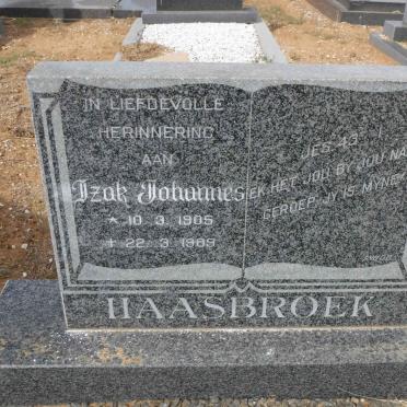 HAASBROEK Izak Johannes 1905-1989