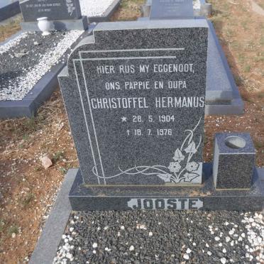 JOOSTE Christoffel Hermanus 1904-1976