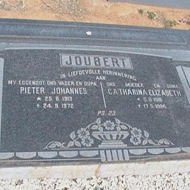 JOUBERT Pieter Johannes 1913-1972 &amp; Catharina Elizabeth 1916-19?6