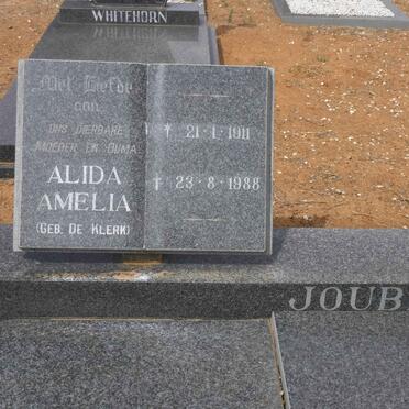 JOUBERT Jozua 1903-1987 &amp; Alida Amelia DE KLERK 1911-1988
