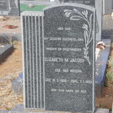 JACOBS Hendrik L. 1902-1965 &amp; Elizabeth M. VAN NIEKERK 1908-1959