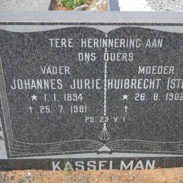 KASSELMAN Johannes Jurie 1894-1981 &amp; Huibrecht STEYN 1902-