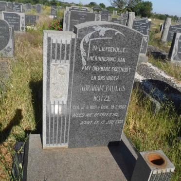 KOTZE Abraham Paulus 1891-1962