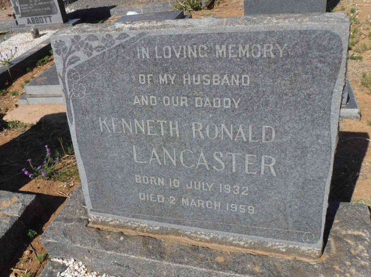 LANCASTER Kenneth Ronald 1932-1959