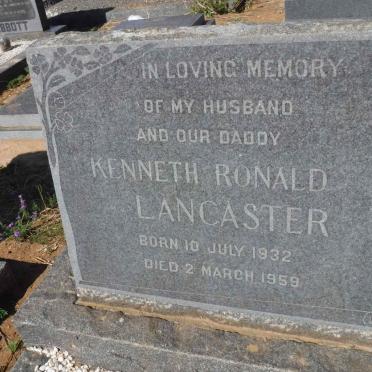 LANCASTER Kenneth Ronald 1932-1959