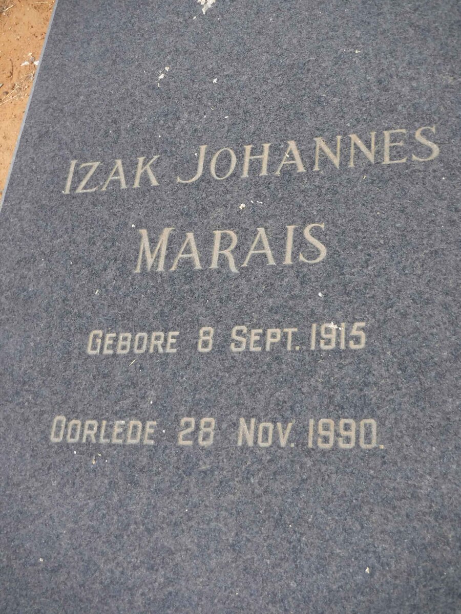 MARAIS Izak Johannes 1915-1990