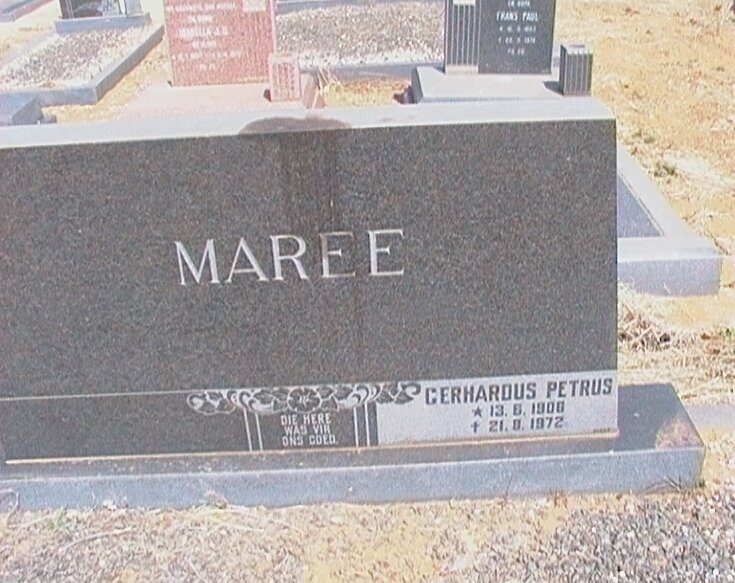 MAREE Gerhardus Petrus 190?-1972