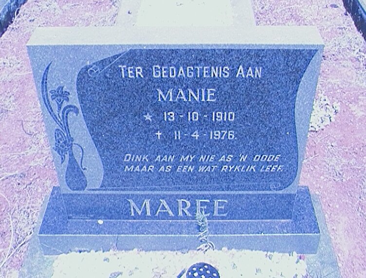 MAREE Manie 1910-1976