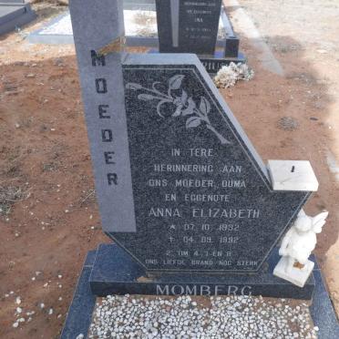 MOMBERG Anna Elizabeth 1932-1992