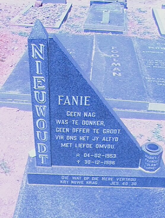 NIEUWOUDT Fanie 1953-1996