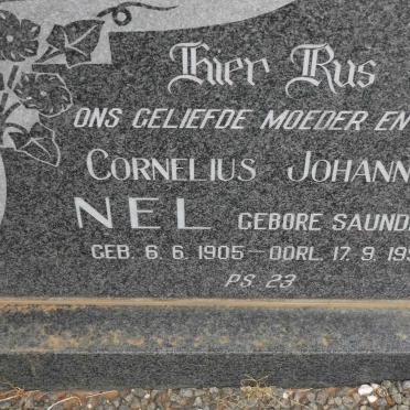 NEL Cornelius Johannes nee SAUNDERS 1905-1990