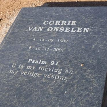 ONSELEN Corrie, van 1932-2007