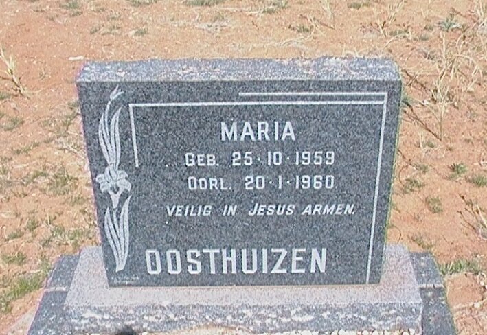 OOSTHUIZEN Maria 1959-1960