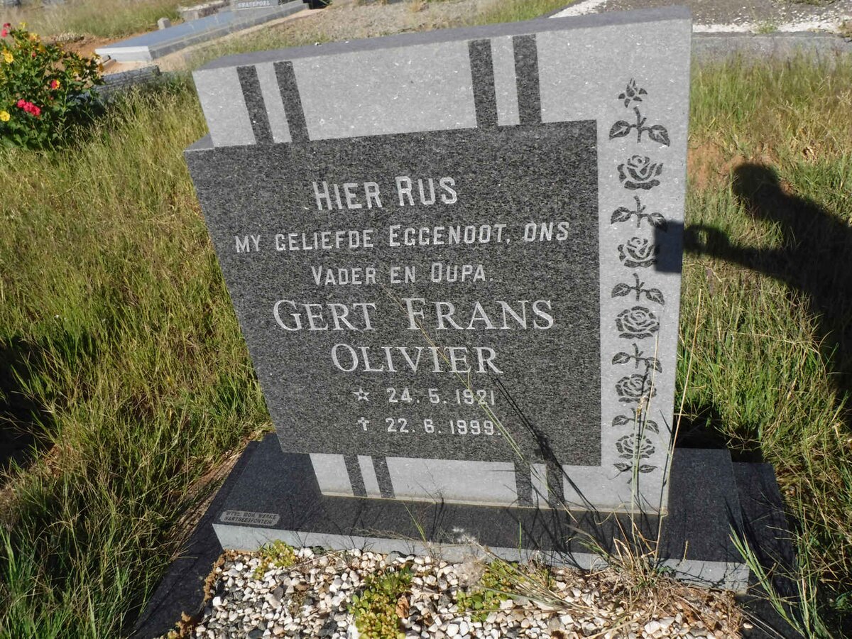 OLIVIER Gert Frans 1921-1999