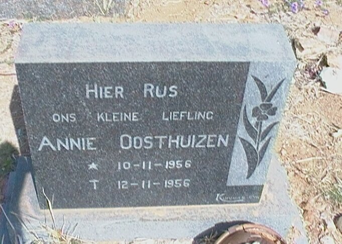 OOSTHUIZEN Annie 1956-1956