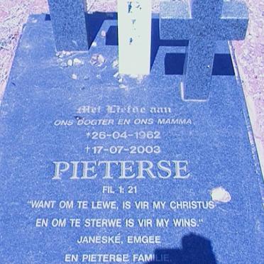PIETERSE 1962-2003