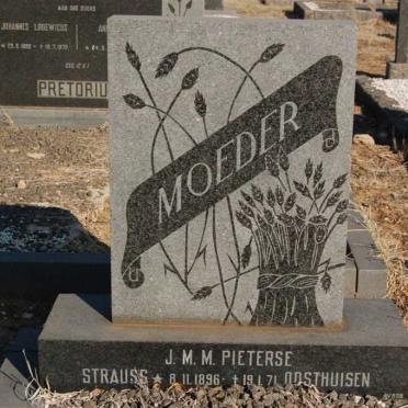 PIETERSE J.M.M. formerly STRAUSS nee OOSTHUISEN 1896-1971