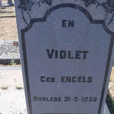 PREISS Johan Jacob -1951 &amp; Violet ENGELS -1968