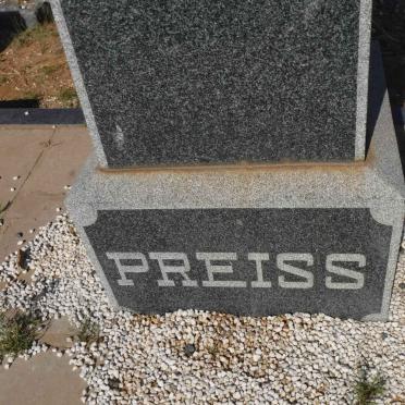 PREISS Johan Jacob -1951 &amp; Violet ENGELS -1968